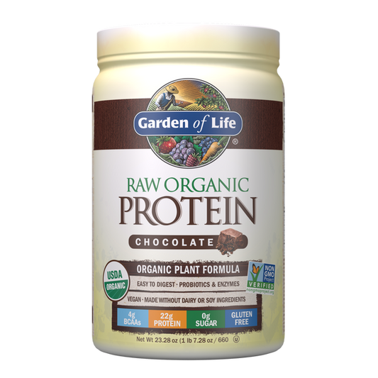 Raw Organic Protein Powder Chocolate Cacao 23.28oz (660g)