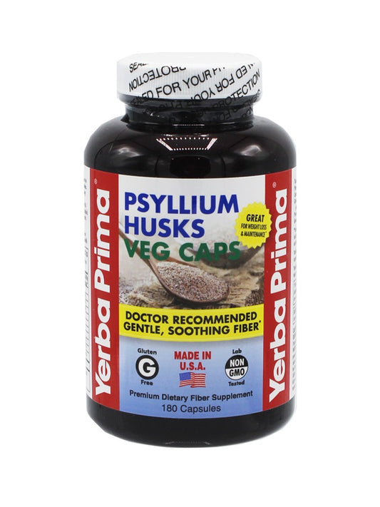 Psyllium Husks - 180 Veg Caps