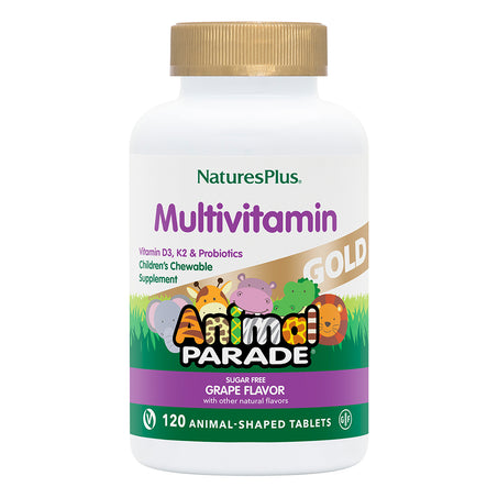 Animal Parade® GOLD Multivitamin Children’s Chewables - Grape 120 Tablets