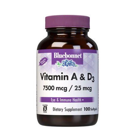 VITAMIN A & D3 7500 mcg / 25 mcg 100 Softgels