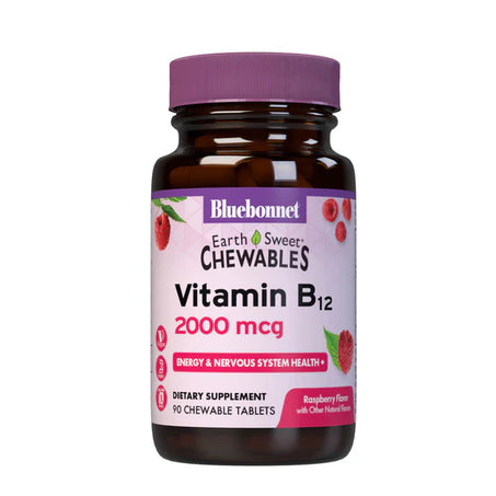 EARTHSWEET CHEWABLES VITAMIN B12 2000 mcg 90 Tablets