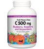 Natural Factors Vitamin C, 500 mg, Blueberry, Raspberry And Boysenberry, 90 Chewable Wafers