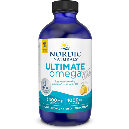 Nordic Naturals Ultimate Omega Xtra Liquid, Lemon Flavor - 8