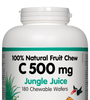 Natural Factors Vitamin C Jungle Juice 500 mg 180 chewable wafers