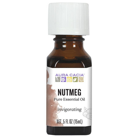 Aura Cacia Nutmeg Essential Oil 0.5 fl. oz.