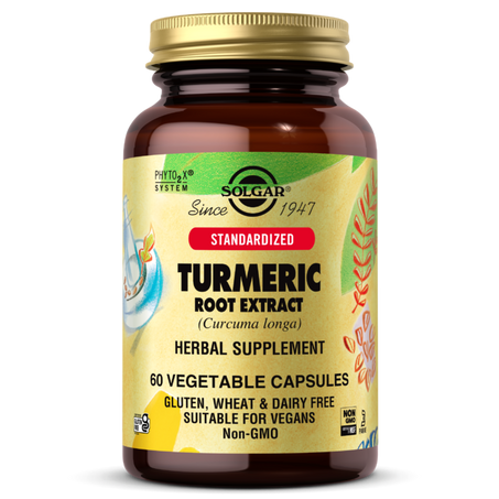 Standardized Turmeric Root Extract Vegetable Capsules