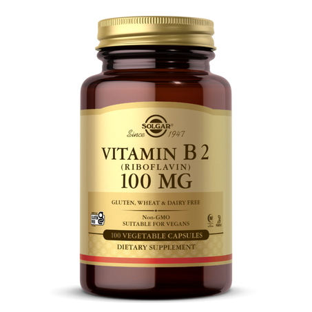 Vitamin B2 (Riboflavin) 100 mg Vegetable Capsules