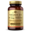 Vitamin D3 (Cholecalciferol) 125 mcg (5,000 IU) Vegetable Capsules