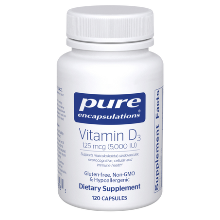 Vitamin D3 125 mcg (5,000 IU) 120 Capsules