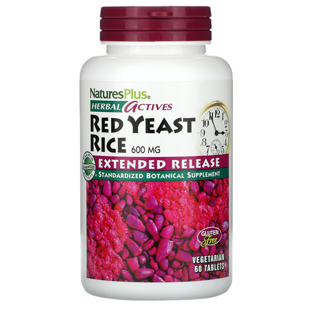 Nature's Plus Red Yeast Rice (Extended Release), 600mg, 60 Tablets