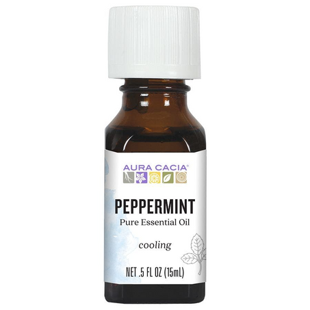 Aura Cacia Peppermint Essential Oil 0.5 fl. oz.