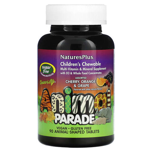 Animal Parade Multivitamin Sugar-Free Children’s Chewables Assorted - 180 count